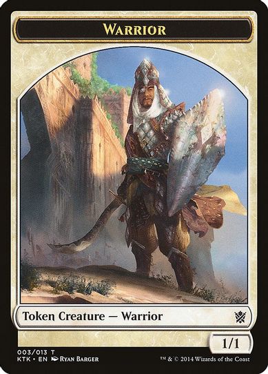 Warrior Token (Sword & Shield) (3) [Khans of Tarkir]