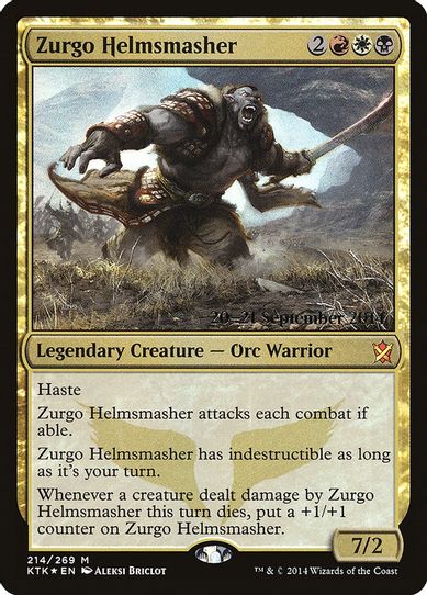Zurgo Helmsmasher (214) [Prerelease Cards]
