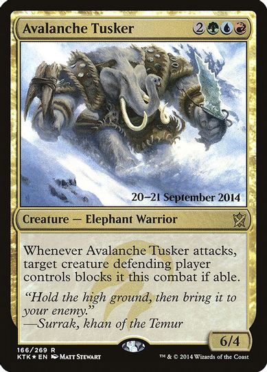 Avalanche Tusker (166) [Prerelease Cards]