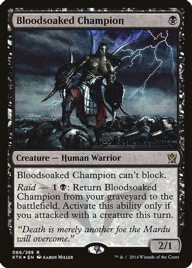 Bloodsoaked Champion (66) [Prerelease Cards]