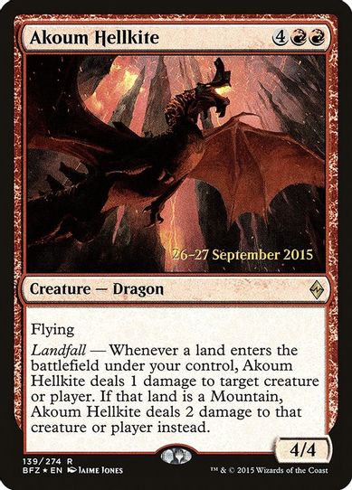 Akoum Hellkite (139) [Prerelease Cards]