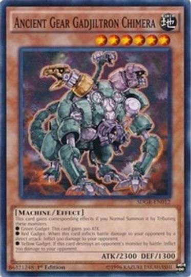 Ancient Gear Gadjiltron Chimera (SDGR-EN012) [Structure Deck: Geargia Rampage]