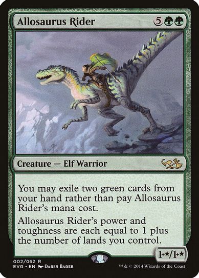 Allosaurus Rider [Duel Decks: Anthology]