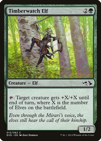 Timberwatch Elf [Duel Decks: Anthology]