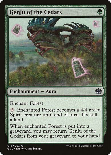Genju of the Cedars [Duel Decks: Anthology]