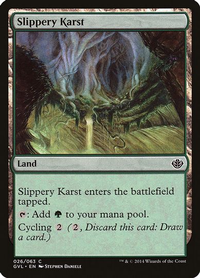 Slippery Karst [Duel Decks: Anthology]