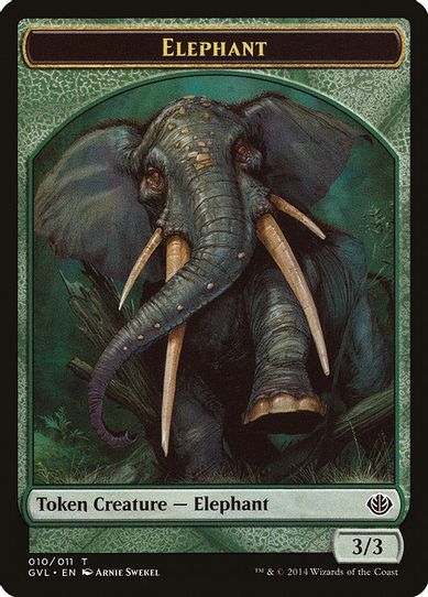 Elephant Token [Duel Decks: Anthology]
