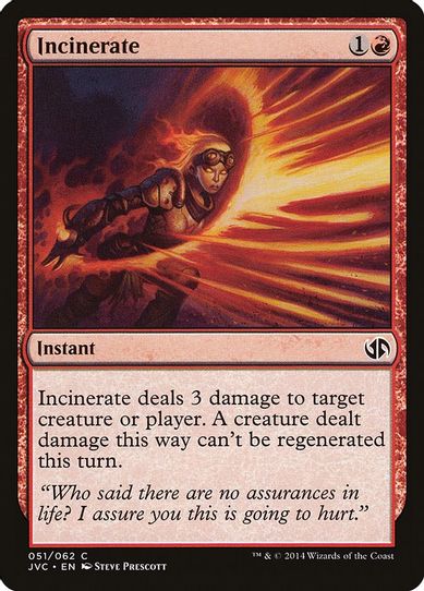 Incinerate [Duel Decks: Anthology]