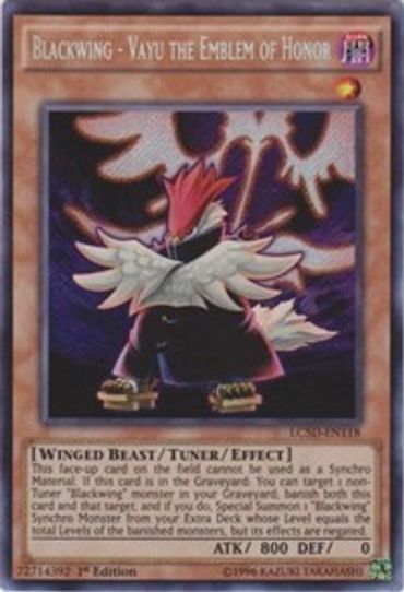Blackwing - Vayu the Emblem of Honor (LC5D-EN118) [Legendary Collection 5D's]