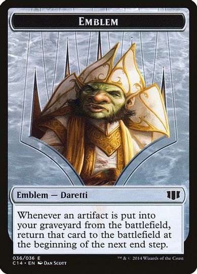 Emblem - Daretti, Scrap Savant // Tuktuk the Returned Token [Commander 2014]