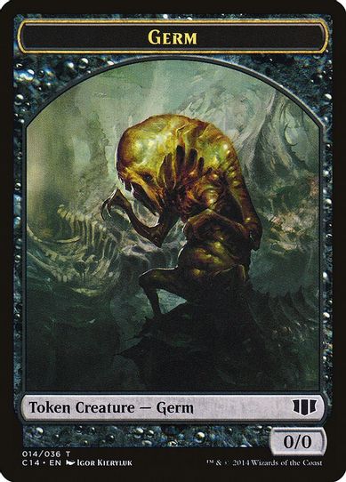 GermZombie (Black) Double-sided Token [Commander 2014]