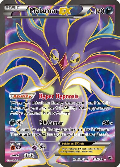 Malamar EX ( Full Art) (115/119) [XY: Phantom Forces]