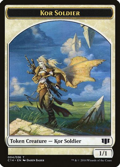 Kor SoldierPegasus Double-sided Token [Commander 2014]