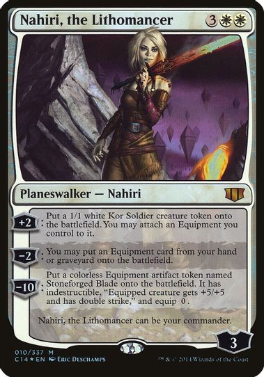 Nahiri, the Lithomancer (Commander ) (10) [Oversize Cards]