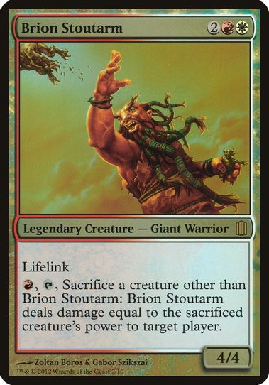 Brion Stoutarm (Commander's Arsenal) [Oversize Cards]
