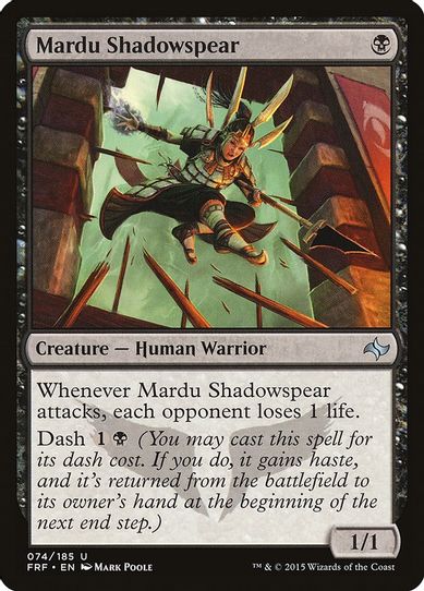 Mardu Shadowspear (74) [Fate Reforged]