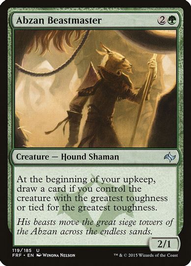 Abzan Beastmaster (119) [Fate Reforged]