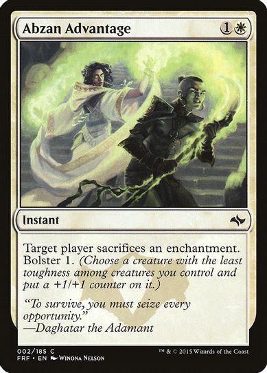 Abzan Advantage (2) [Fate Reforged]