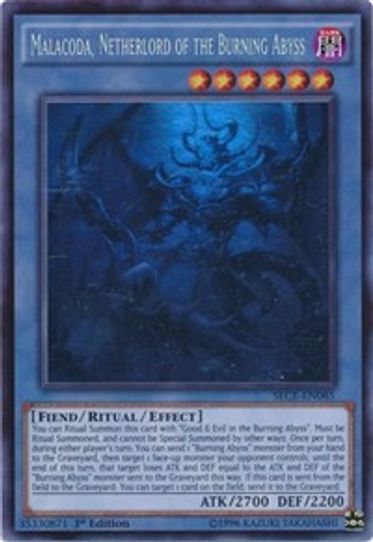 Malacoda, Netherlord of the Burning Abyss (Ghost Rare) (SECE-EN085) [Secrets of Eternity]
