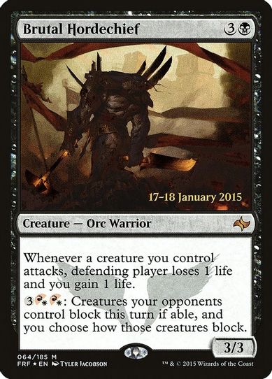 Brutal Hordechief (64) [Prerelease Cards]