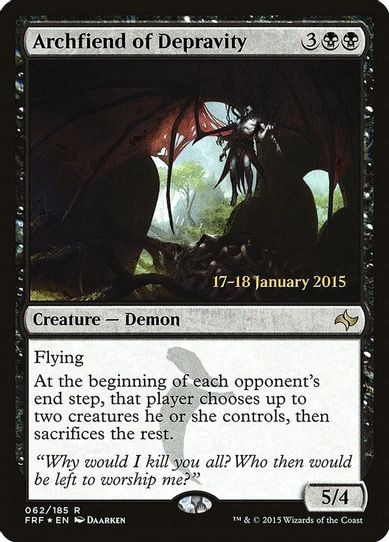 Archfiend of Depravity (62) [Prerelease Cards]