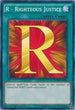 R - Righteous Justice (SDHS-EN030) [Structure Deck: HERO Strike]