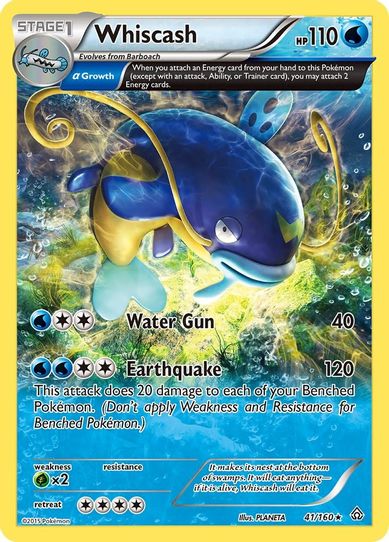 Whiscash (Alpha) (41/160) [XY: Primal Clash]