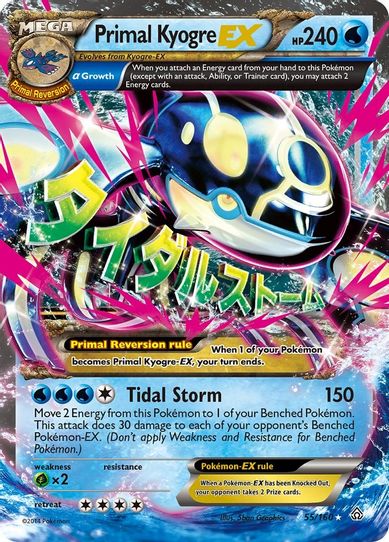 Primal Kyogre EX (Alpha) (55/160) [XY: Primal Clash]