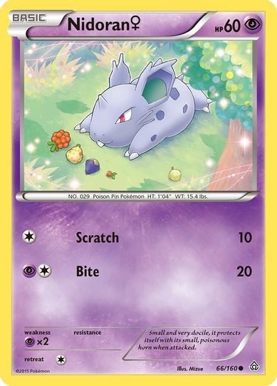 Nidoran (F) (66/160) [XY: Primal Clash]