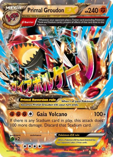 Primal Groudon EX (Omega) (86/160) [XY: Primal Clash]