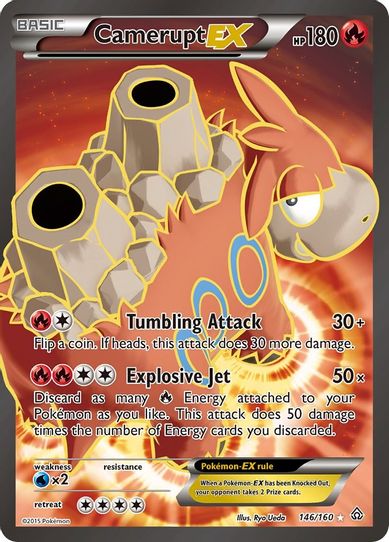 Camerupt EX ( Full Art) (146/160) [XY: Primal Clash]