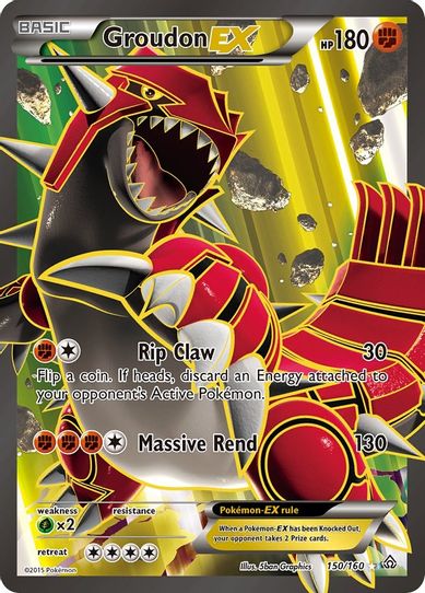 Groudon EX ( Full Art) (150/160) [XY: Primal Clash]