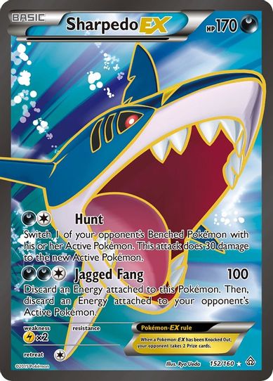Sharpedo EX ( Full Art) (152/160) [XY: Primal Clash]