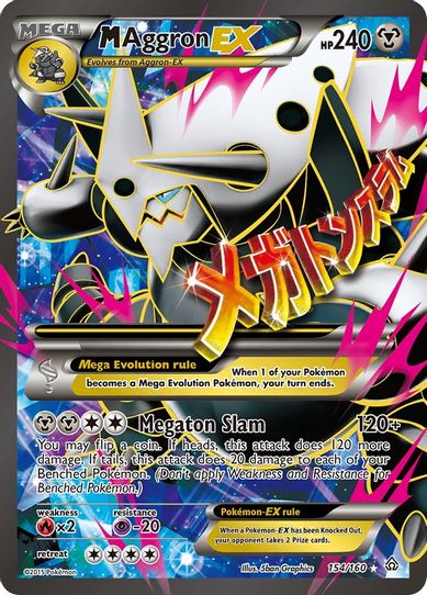M Aggron EX ( Full Art) (154/160) [XY: Primal Clash]
