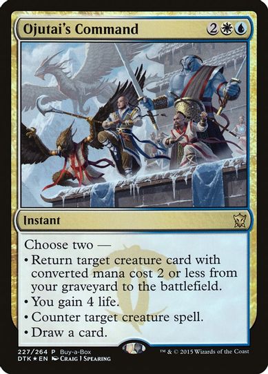 Ojutai's Command (227) [Buy-A-Box Promos]