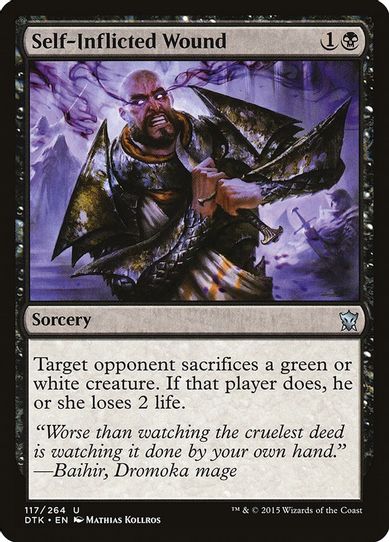 Self-Inflicted Wound (117) [Dragons of Tarkir]