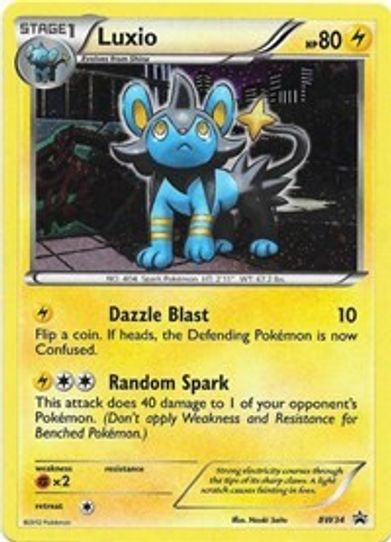 Luxio - BW (Cracked Ice Holo) (BW34) [Black And White Promos]