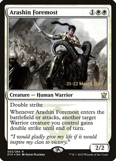 Arashin Foremost (3) [Prerelease Cards]