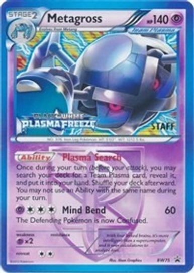 Metagross - BW (Team Plasma) (Prerelease) [Staff] (BW75) [Black And White Promos]