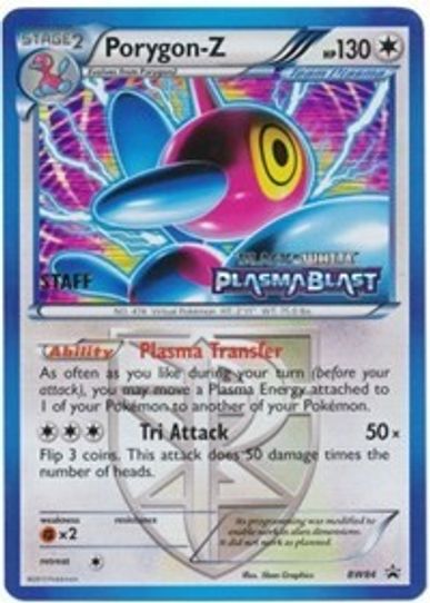 Porygon-Z (Team Plasma) - BW (Prerelease) [Staff] (BW84) [Black And White Promos]