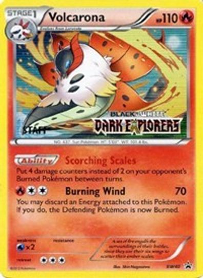 Volcarona - BW (Prerelease) [Staff] (BW40) [Black And White Promos]