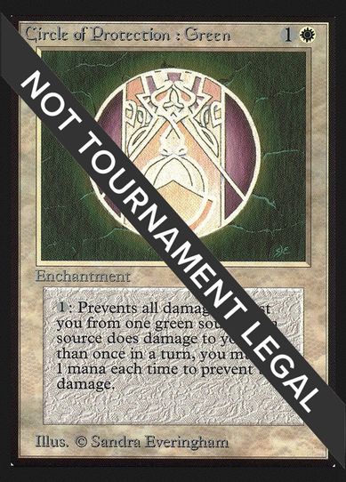 Circle of Protection: Green (CE) [Collector's Edition]