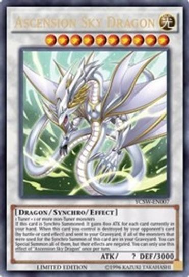 Ascension Sky Dragon (YCSW-EN007) [Yu-Gi-Oh! Championship Series Prize Cards]