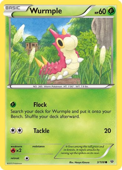 Wurmple (3/108) [XY : Roaring Skies]