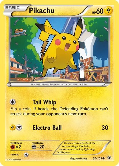 Pikachu (20/108) [XY : Roaring Skies]