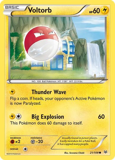 Voltorb (21/108) [XY : Roaring Skies]