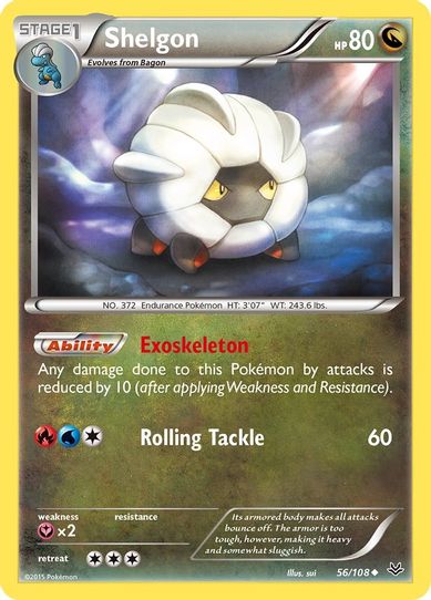 Shelgon (56/108) [XY : Roaring Skies]