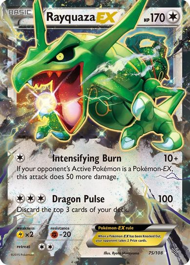 Rayquaza EX (75/108) [XY : Roaring Skies]