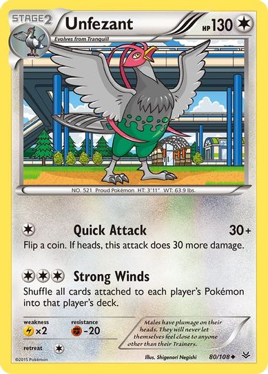 Unfezant (80/108) [XY : Roaring Skies]
