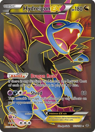 Hydreigon EX ( Full Art) (103/108) [XY : Roaring Skies]